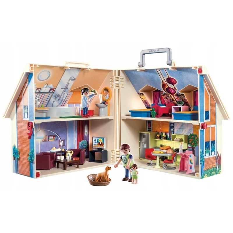 Outlet Playmobil Dollhouse przenośny domek dla lalek z wyposażeniem 70985