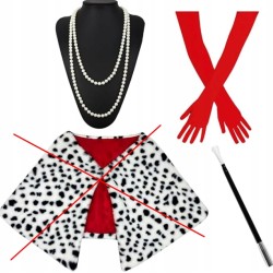 Outlet ATAYOU Zestaw akcesoriów kostiumowych dla kobiet + długie rękawiczki