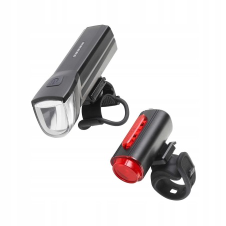 Outlet Oświetlenie rowerowe Fischer LED 30 lm akumulator regulacja 90°