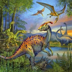 Puzzle 3x49 Fascynacja Dinozaurami