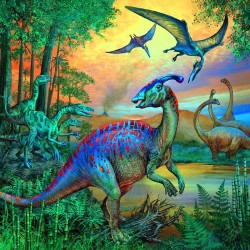 Puzzle 3x49 Fascynacja Dinozaurami