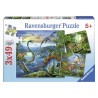 Puzzle 3x49 Fascynacja Dinozaurami