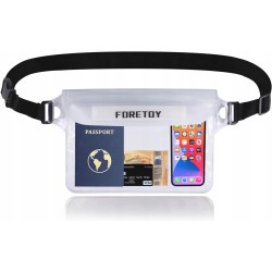 Outlet Etui FORETOY poj. 1 l bezbarwny regulowany wodoodporny uniwersalny