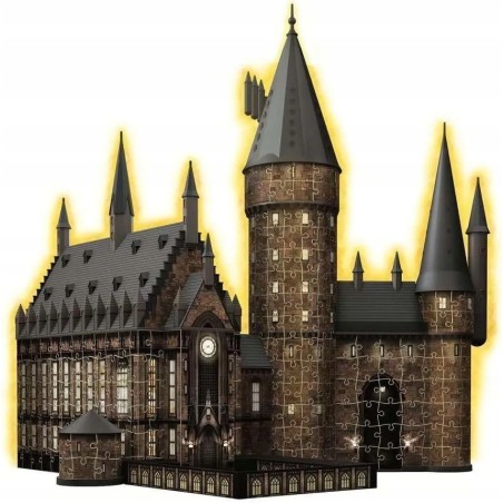 Outlet Ravensburger Puzzle 3D Budynki nocą: Zamek Hogwarts 540 elem.115501