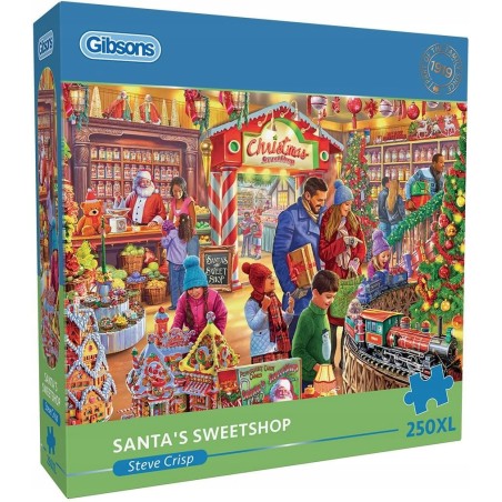 Puzzle Gibsons 250 elementów - Sklep z cukierami Świętego Mikołaja