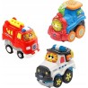 OUTLET Vtech Zestaw Wóz Strażacki Policja Lokomotywa Tut Tut Autka 3SZT. DE