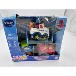 OUTLET Vtech Zestaw Wóz Strażacki Policja Lokomotywa Tut Tut Autka 3SZT. DE
