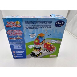 OUTLET Vtech Zestaw Wóz Strażacki Policja Lokomotywa Tut Tut Autka 3SZT. DE