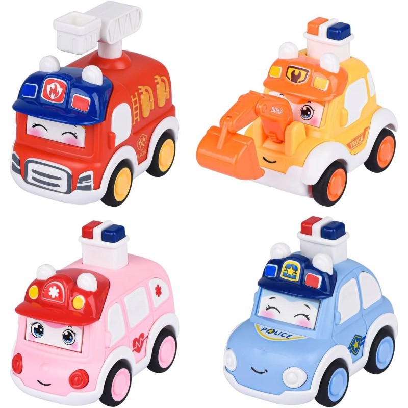 Outlet TUT TUT Baby Flitzer Samochodziki 4 szt Push Go Auto Offroad 3 lata+