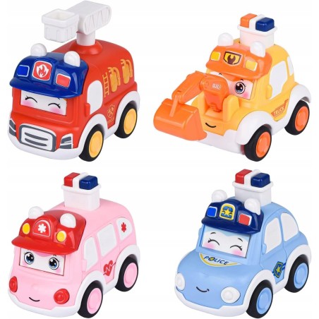 Outlet TUT TUT Baby Flitzer Samochodziki 4 szt Push Go Auto Offroad 3 lata+