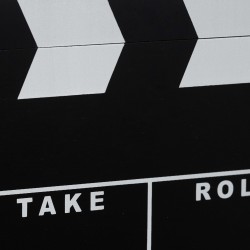 Outlet Relaxdays e0021Klapa filmowa reżyserska drewniana 26x31 cm czarny