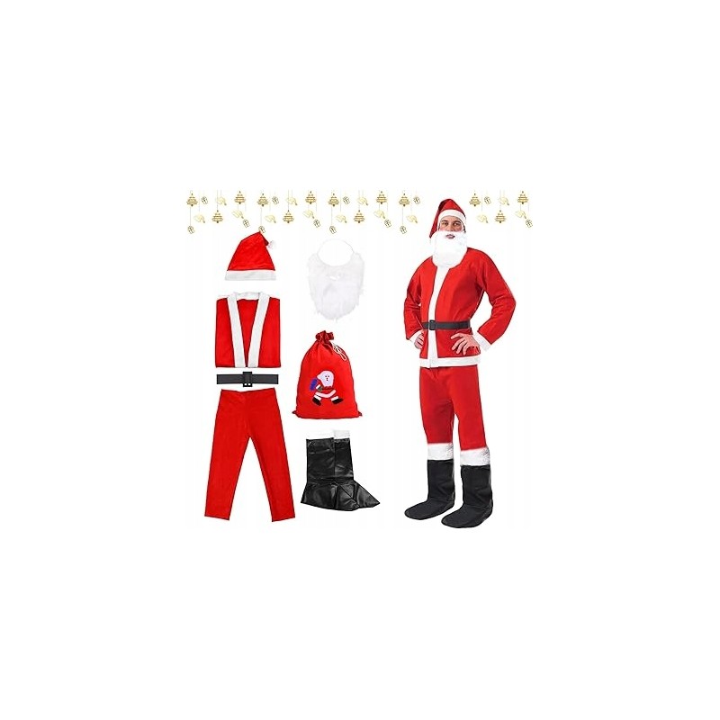 Outlet Smdbzda Strój Świętego Mikołaja dla mężczyzny uniwersalny klasyczny
