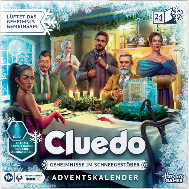 Outlet Kalendarz adwentowy Cluedo: Sekrety pod śniegiem wersja niemiecka