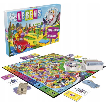 Gra planszowa Das Spiel des Lebens Hasbro j.niemiecki 8 lat + 2-4 graczy