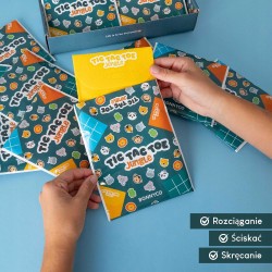 BONNYCO Kółko i Krzyżyk Zwierzęta Jungle Zestaw 16 szt Gra Podróżna 3 lata+