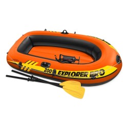 Outlet Ponton rekreacyjny EXPLORER PRO 200 dla 2os. wiosła+pompka INTEX