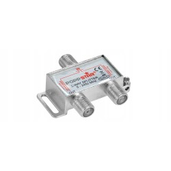 Outlet Rozgałęźnik SAT Poppstar 2xF Splitter Antenowy stabilny TV SAT HD 4K