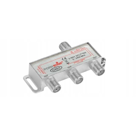 Outlet Rozgałęźnik SAT Poppstar 3x F Splitter Antenowy TV SAT 4K Unicable