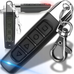 Outlet Pilot do bramy 433 MHz Retoo Uniwersalny Klonujący 4 Kanały Czarny