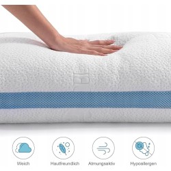 OUTLET 2 sztuki Poduszki 40x80cm Pianka Memory Regulowane Wypełnienie zamek