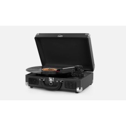 Outlet Gramofon Przenośny Stereo 3 Prędkości Głośniki Napęd Paskowy OPIS