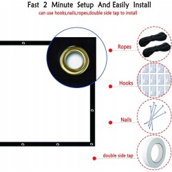 Ekran projektora 200 cm x 127 cm