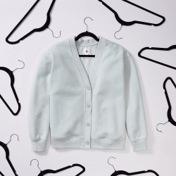 Wieszak wiszący welur Amazon czarny - 15 sztuk