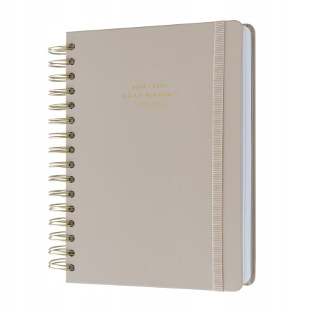 Planer szkolny 08.2025-07.2026 A5 Kokonote Misty Gray 100 g/m² FSC szary