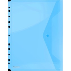 Outlet Teczka kopertowa Donau A4 PP na zatrzask niebieska