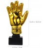 Statuetka Złota Rękawica Bramkarska Trophy Gold Puchar wys. 26.5 cm OPIS