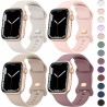 Outlet Tobfit 4x Pasek do Apple Watch 38-49mm Silikon Sport SE 1-8 Ultra