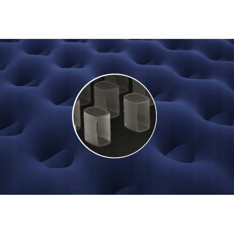 Outlet MATERAC DMUCHANY BESTWAY JEDNOOSOBOWY WELUROWY ŁÓŻKO DMUCHANE