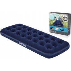 Outlet MATERAC DMUCHANY BESTWAY JEDNOOSOBOWY WELUROWY ŁÓŻKO DMUCHANE
