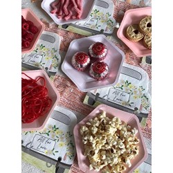 Talking Tables Talerzyki jednorazowe Papierowe 18cm sześciokątne 11 szt