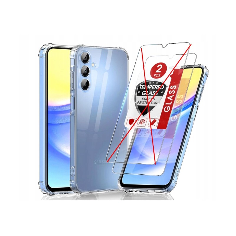 Outlet Etui LeYi do Samsung Galaxy A15/5G smukłe+ 1 szt szkło Hartowane