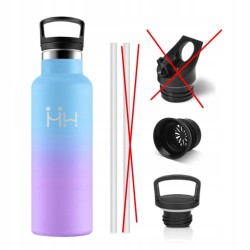 Outlet Butelka Termiczna 500ml Stal Nierdzewna Bidon ze Słomką BPA Free