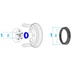 Pierścień centrujący dystansowy 73,1/57,1 - NR.92 - 4 sztuki