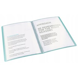 Outlet Album ofertowy A4 Colour'Breeze 80 kieszeni niebieski 626237 ESSELTE