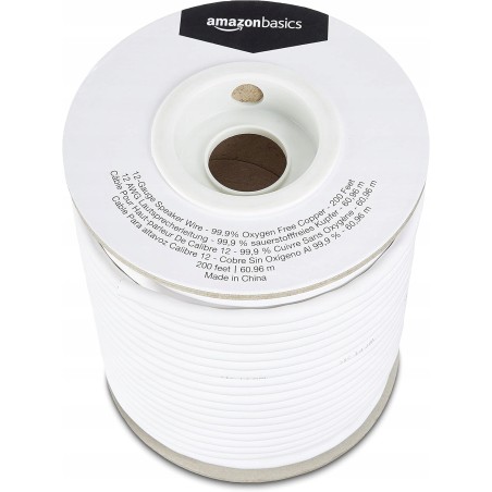 Amazon Basics kabel głośnikowy 12 AWG (2,05 mm) 60,96 m