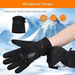 PODGRZEWANE RĘKAWICE RĘKAWICZKI ZIMOWE CIEPŁE ELEKTRYCZNE OGRZEWANE XL