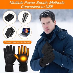 PODGRZEWANE RĘKAWICE RĘKAWICZKI ZIMOWE CIEPŁE ELEKTRYCZNE OGRZEWANE XL