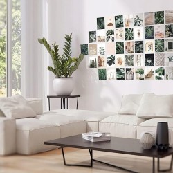 Zestaw do tworzenia kolaży ściennych 50 szt. estetyczne kwiaty 300 g/m2