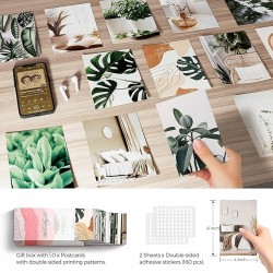 Zestaw do tworzenia kolaży ściennych 50 szt. estetyczne kwiaty 300 g/m2