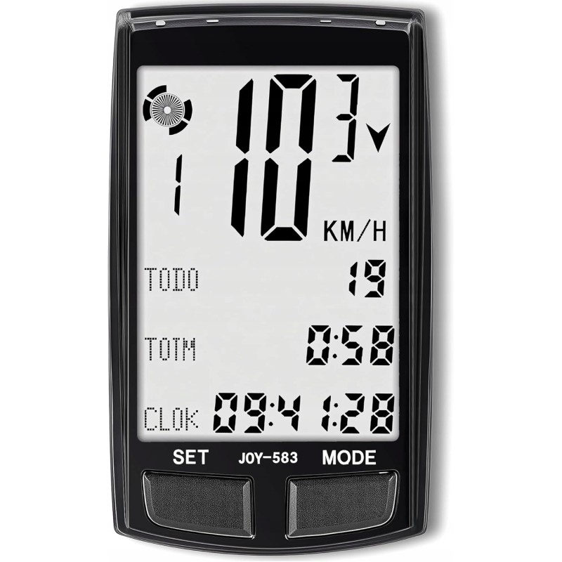 Bezprzewodowy Licznik Rowerowy 3,3" Prędkościomierz MPH KM/H Wielofunkcyjny