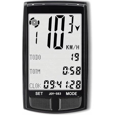 Bezprzewodowy Licznik Rowerowy 3,3" Prędkościomierz MPH KM/H Wielofunkcyjny