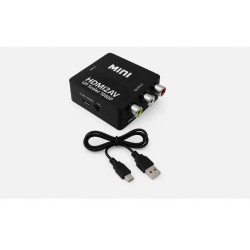 Outlet Adapter Konwerter HDMI do AV RCA CVBS Audio Video do TV PC DVD