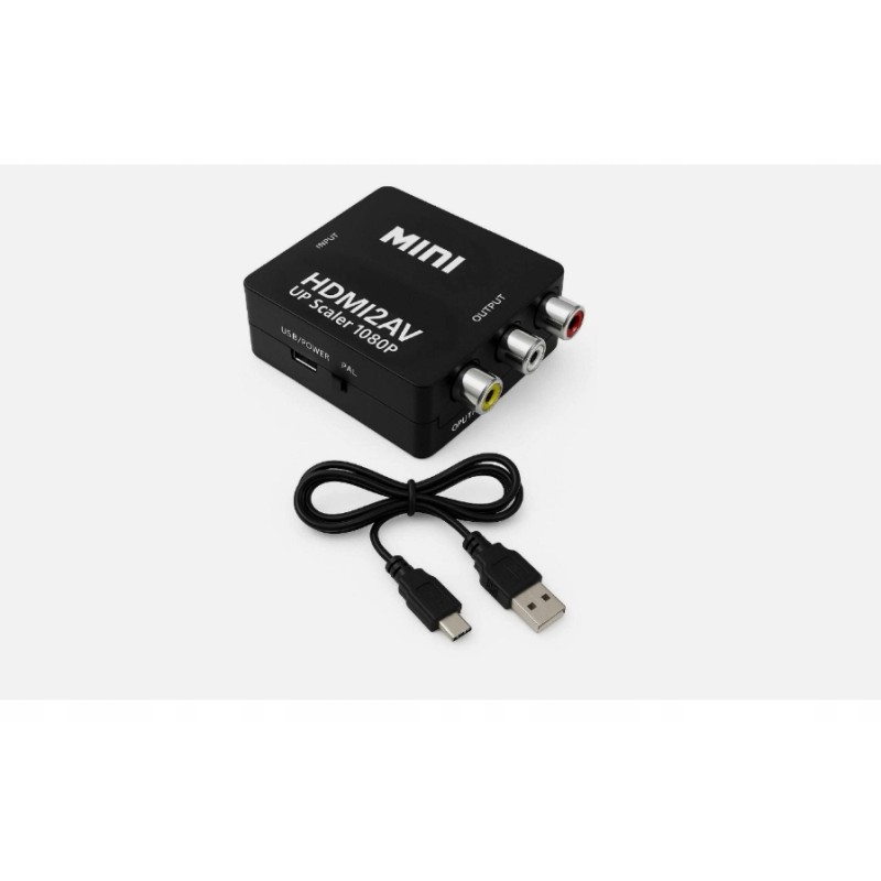 Outlet Adapter Konwerter HDMI do AV RCA CVBS Audio Video do TV PC DVD