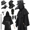 STRÓJ KOSTIUM ksiądz Plague Doctor Doktor Plaga Doktor Dżuma steampunk r. S