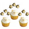 Outlet Dekoracje na Cupcake Pszczółki 18 szt Figurki na Tort urodziny