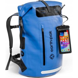 Outlet Plecak turystyczny Earth Pak poj. 55L niebieski wodoodporny PVC